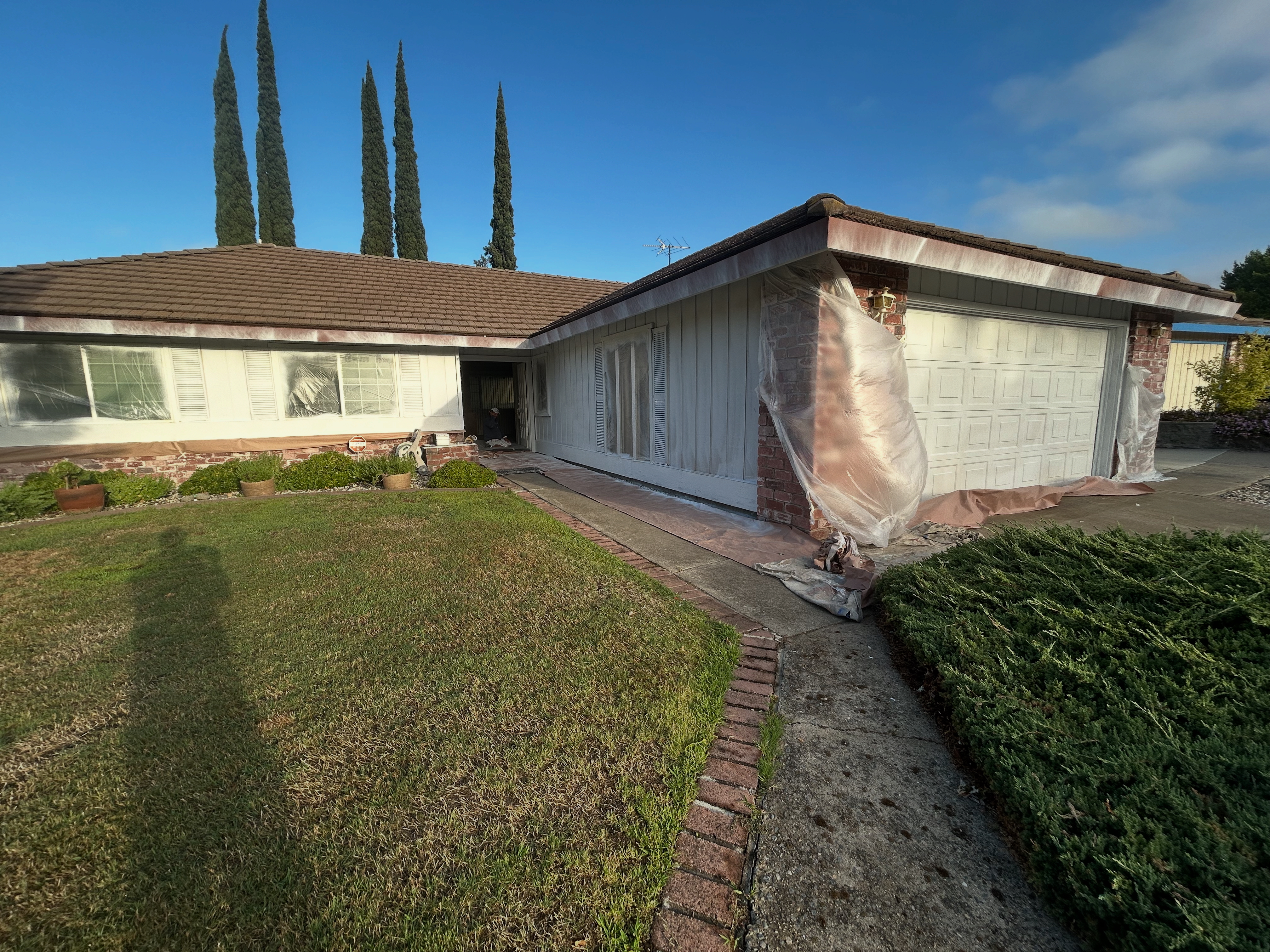 Exterior painting preparation