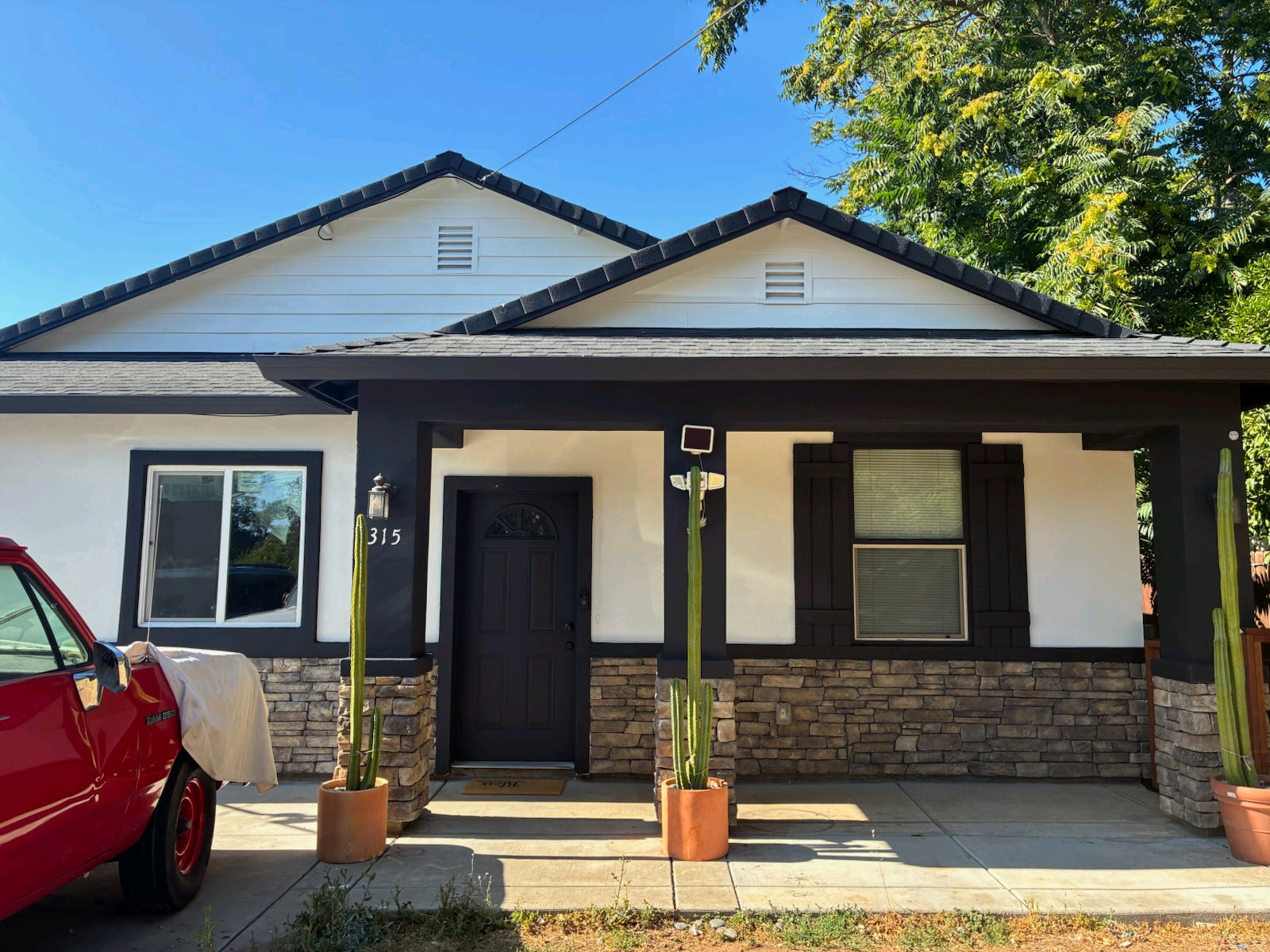 Exterior painting project - finished home